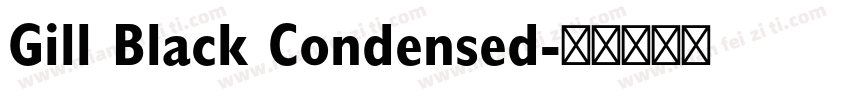 Gill Black Condensed字体转换
